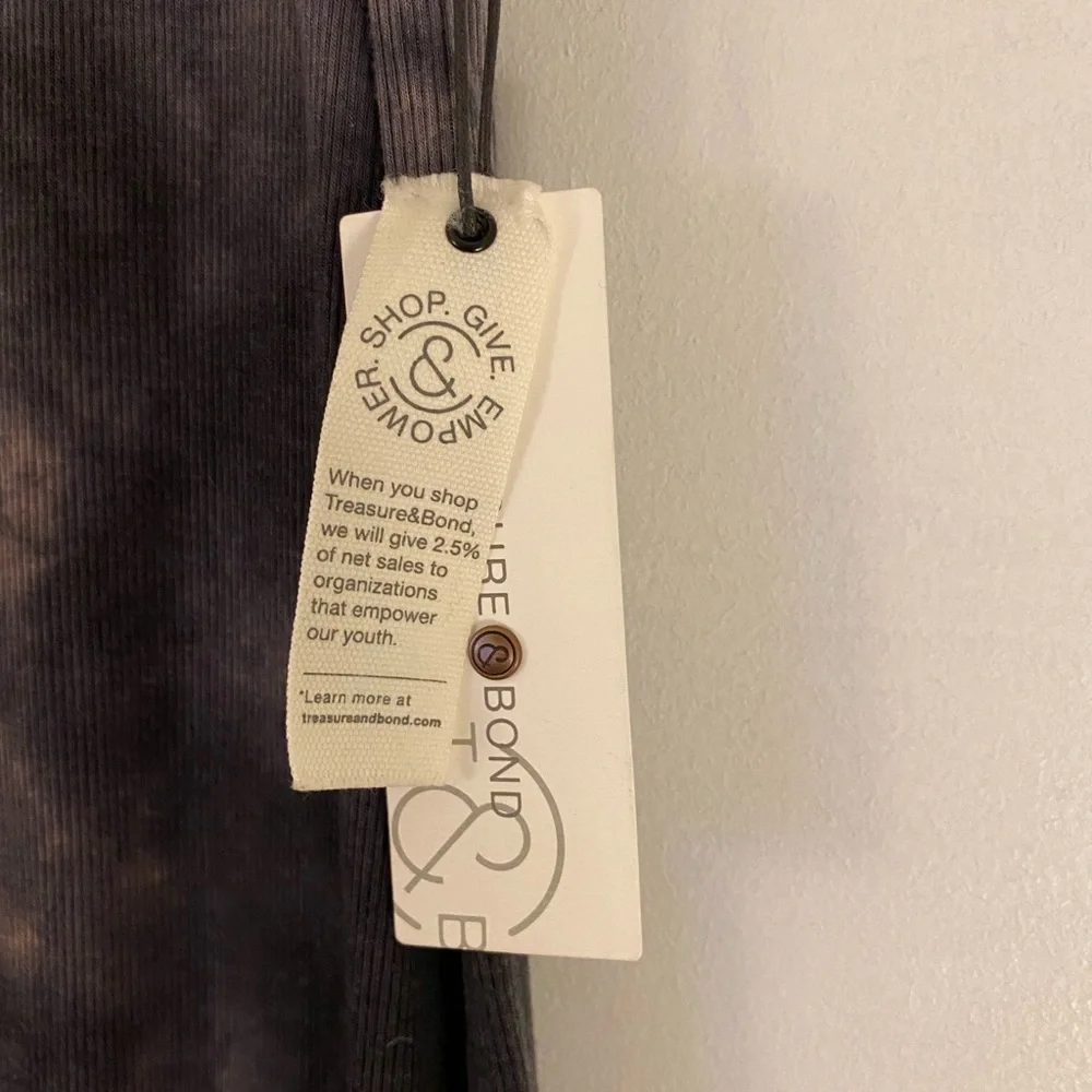 XL TIEDIE ribbed midi tank dress, sz Large but listed as an XL since it runs big - Picture 4 of 6